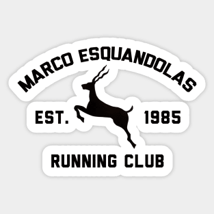 Marco Esquandolas Running Club Sticker